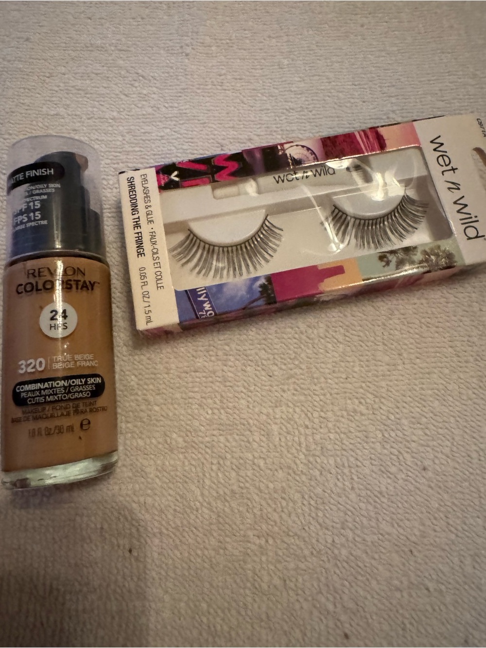 Revlon ColorStay 24HR Foundation in True Beige 320 & Lashes
